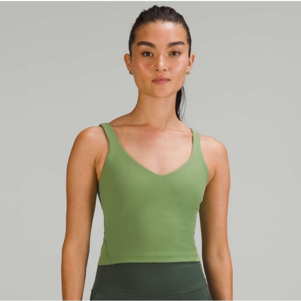 Lululemon Align Tank Top - Green Foliage - Cropped - Size 2